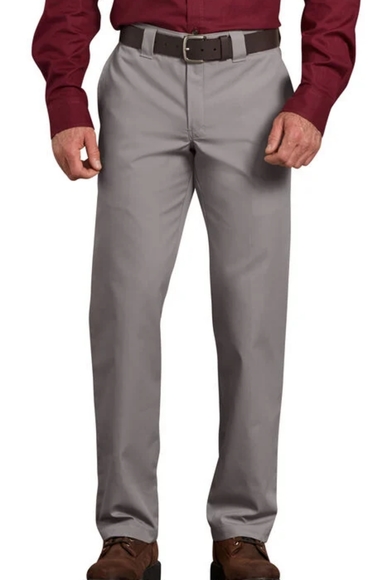 Dickies Men's Slim Fit Straight Leg Poplin Work Pant - Picture 1 of 12